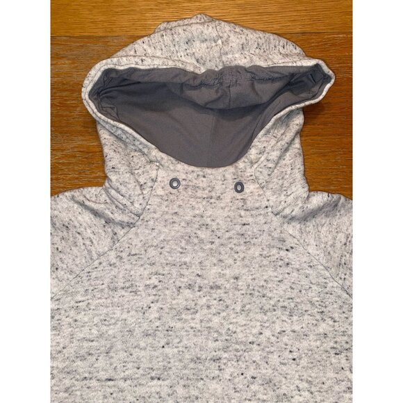 Adidas Boys Grey Heather Hooded Sweatshirt Size M - Picture 2 of 5